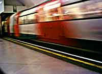 Fast moving tube train